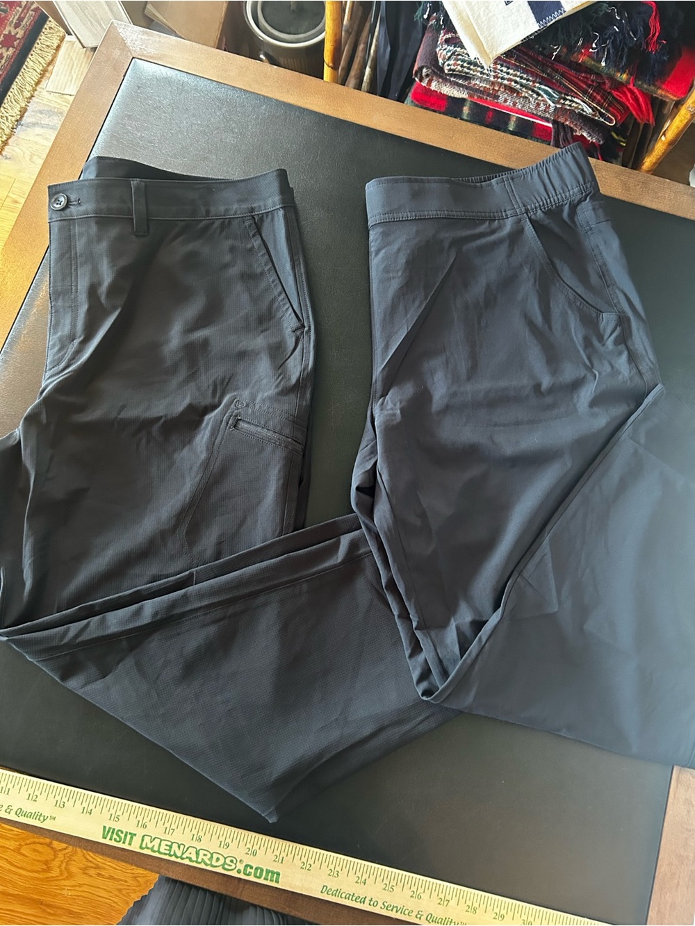 Two pair Eddie Bauer Black  Pants - Stretch Outdoor Utility Performance